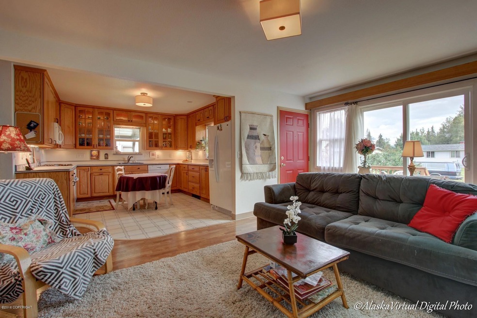 Living Room Into Kitchen