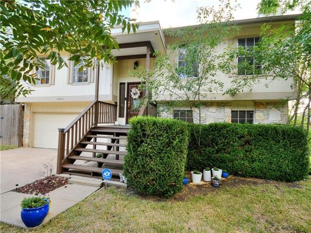 Covered front porch for guest entry or garage for homeowner entry