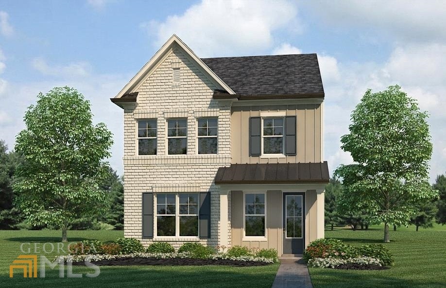 Rendering of Bradford Townhome Plan Currently unde
