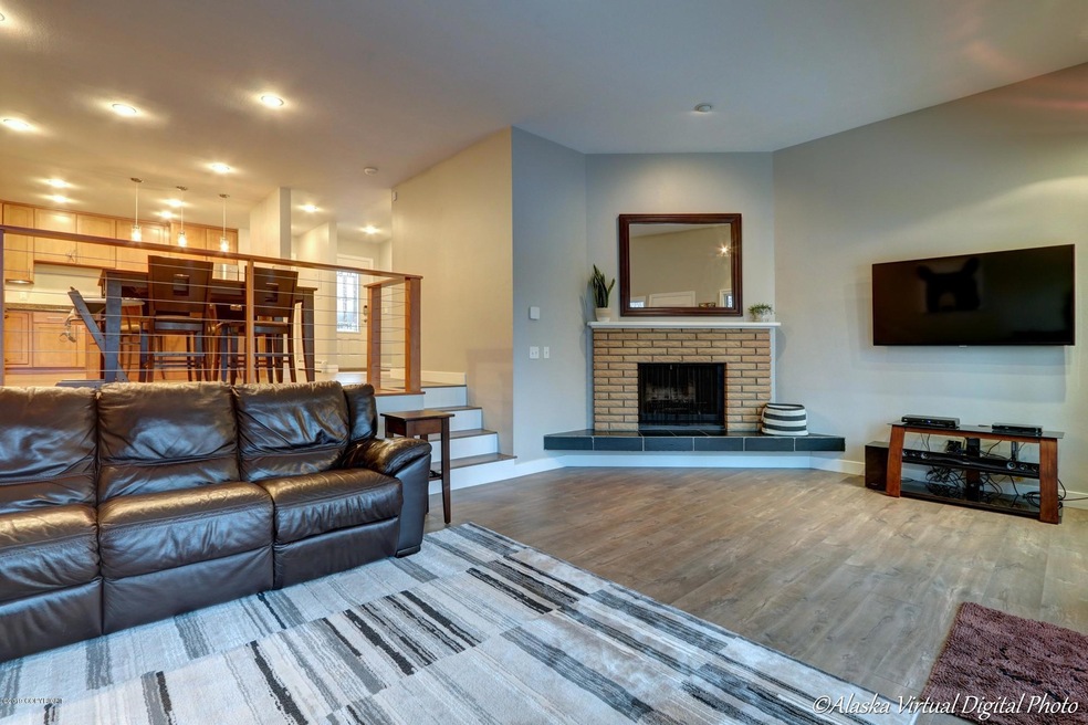 Cozy sunken living room