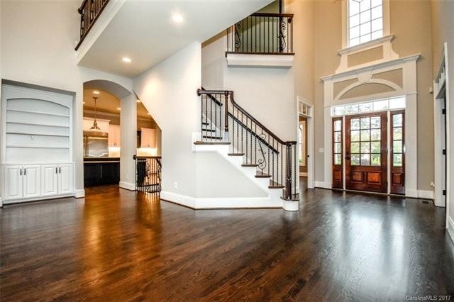 The hardwoods have been refinished a beautiful, ri