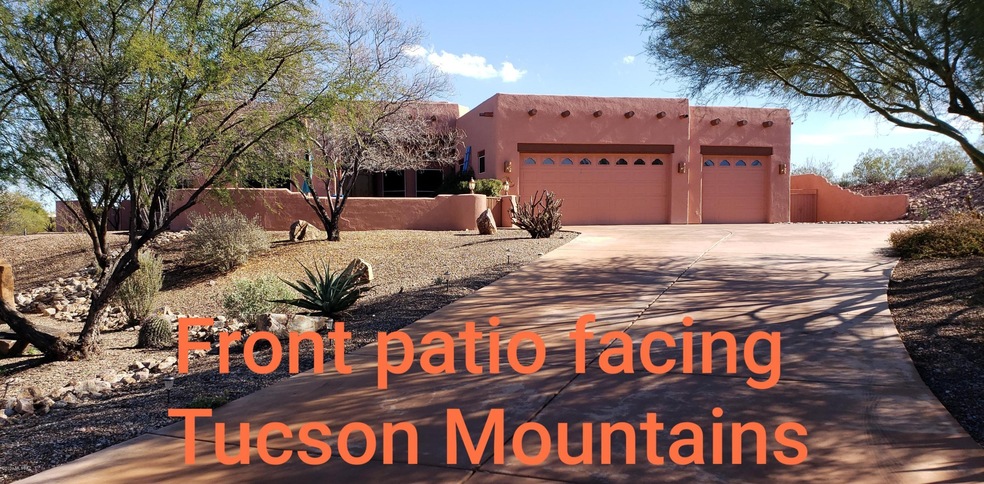 Front Patio, Facing Tucson Mountains