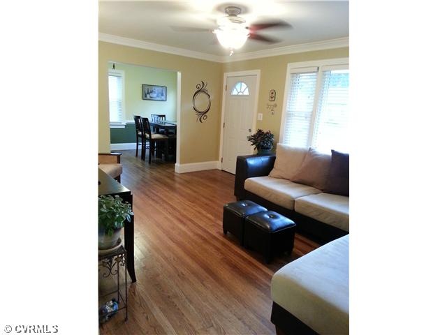 Exterior Front - Living room with Hardwood floors!