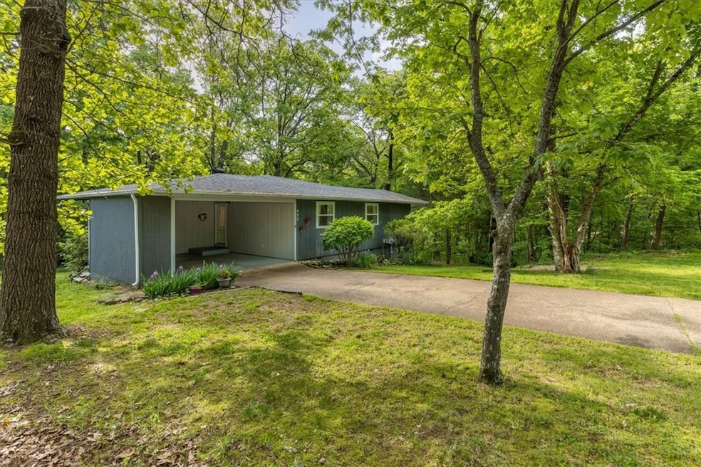 Front with Double Carport
