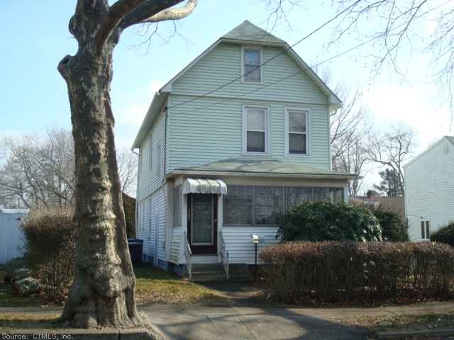 Exterior Front. Side street location