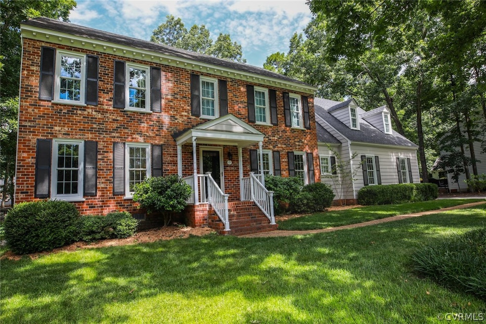 Updated brick front family retreat in the Robious