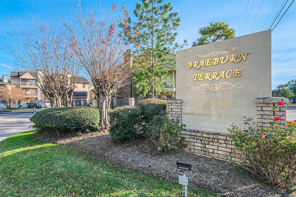 Front Entry of Condo. Gated entry.