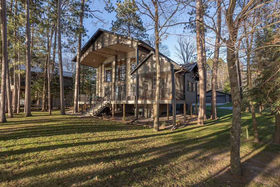 Lakeside views of home located at 197 Broadwater Lane Ne Longville