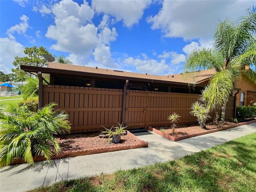 Private entrance to Villa
