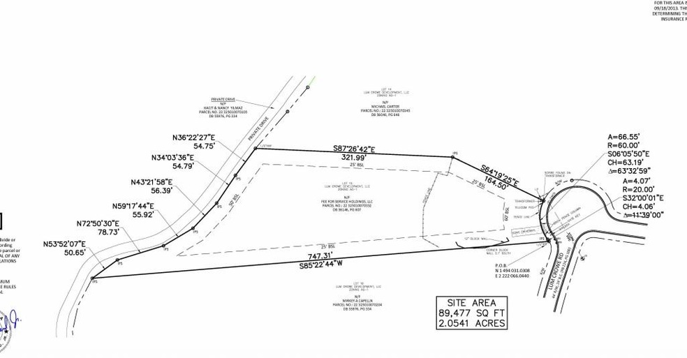 Beautiful level lot over 2 acres large on a quiet 