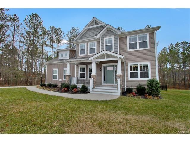 Craftsman style home on wooded lot