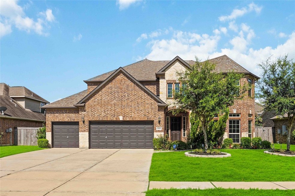Stunning brick and stone elevation