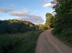 view toward Jeff Forest w field left and
