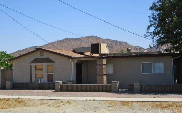 North-facing home with hill view.
