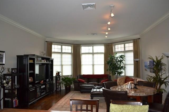 living room and dining room