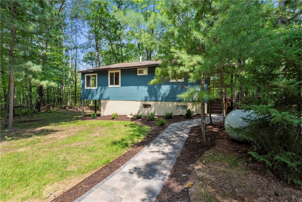 Front approach to house from garage