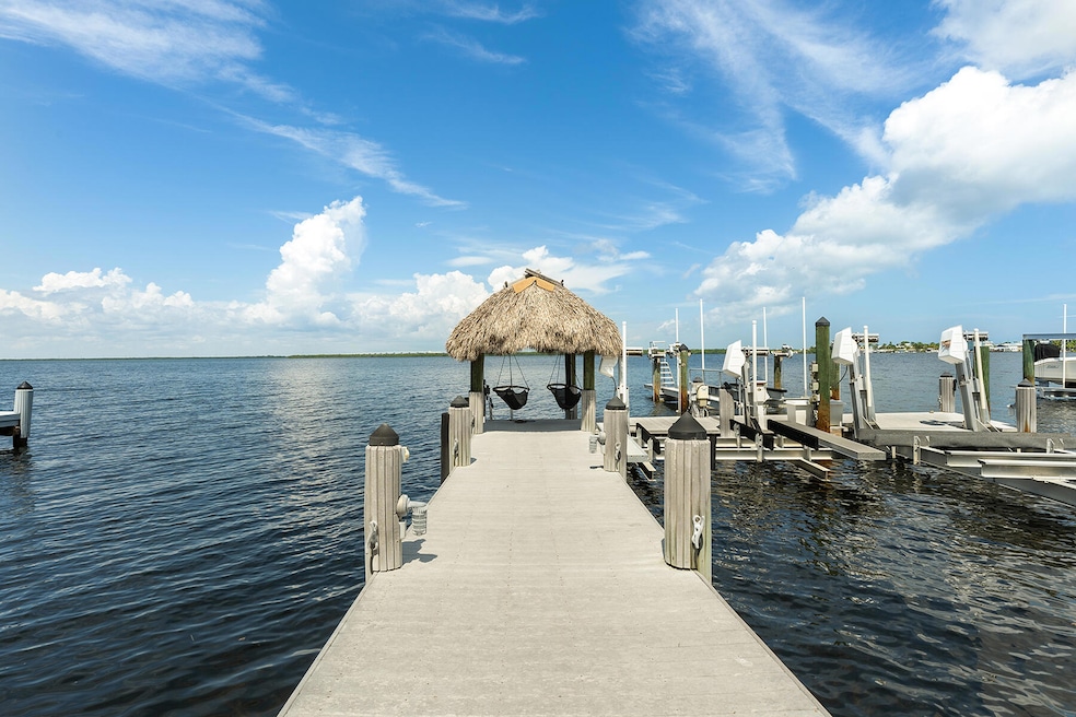Pier dock with 2 boat lifts