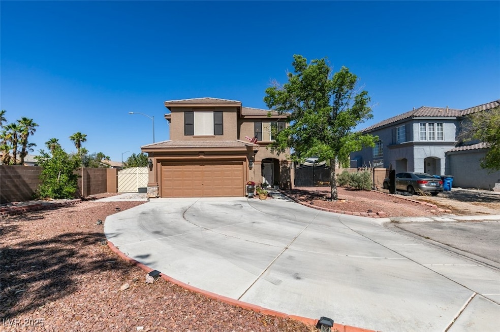 View of front of property with an attached garage,