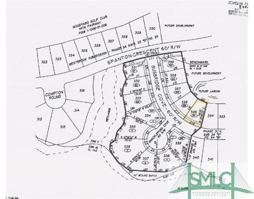 Plat Map. Lot 355, 110 Busbridge Cove, Westbrook S