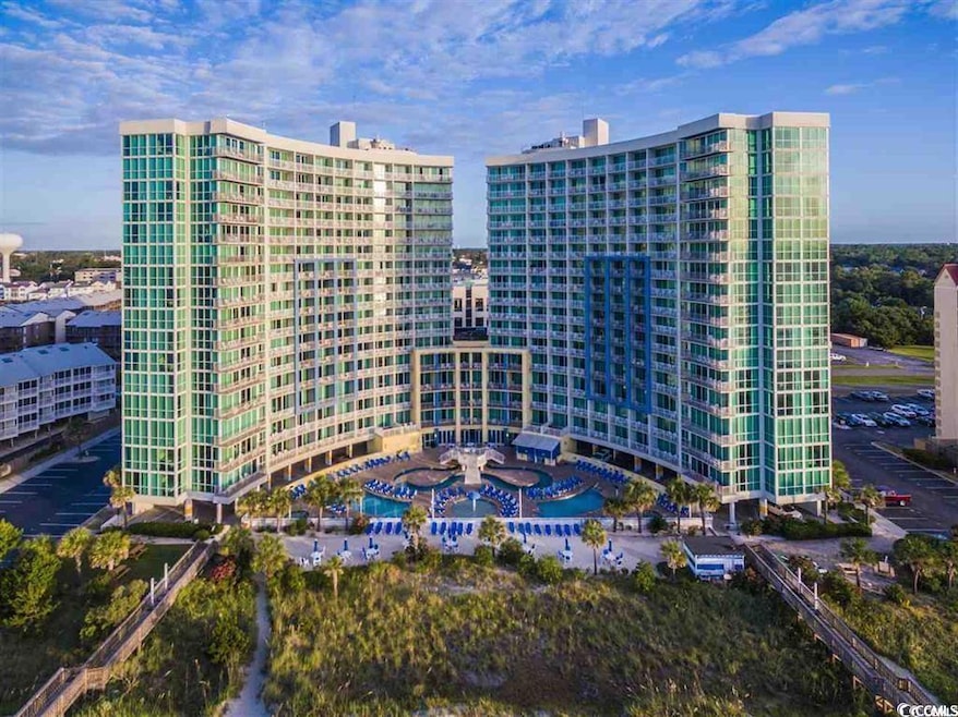 View of building exterior with a view of city