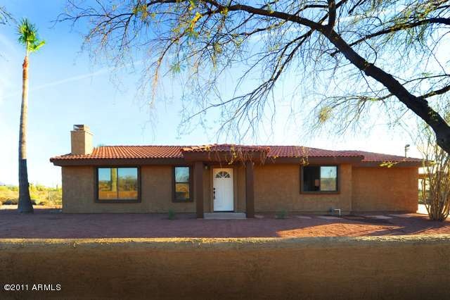 front of property