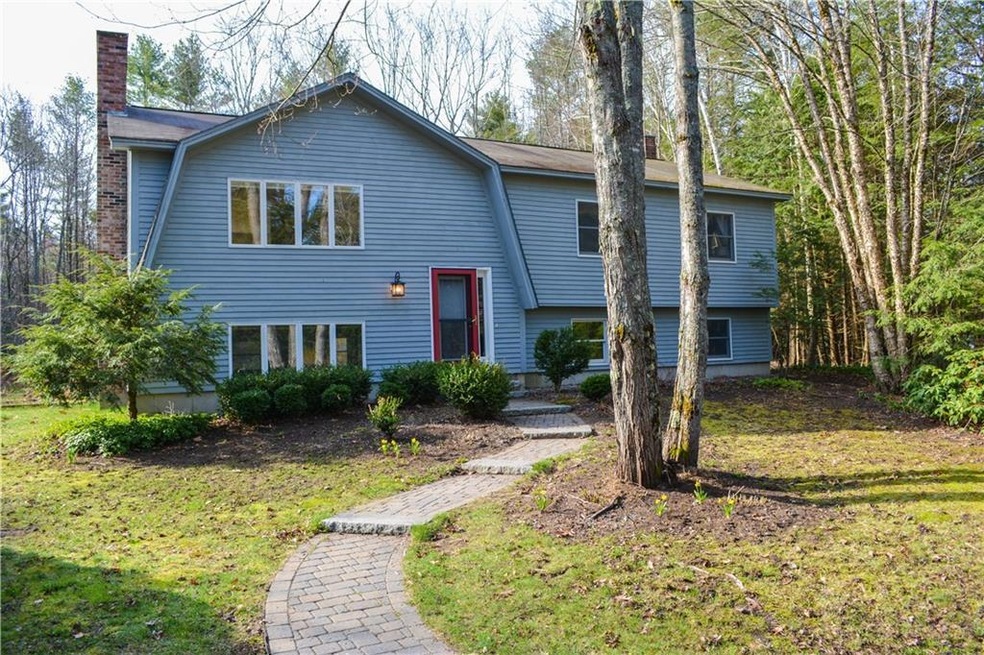 Beautiful stone & granite walkway to...