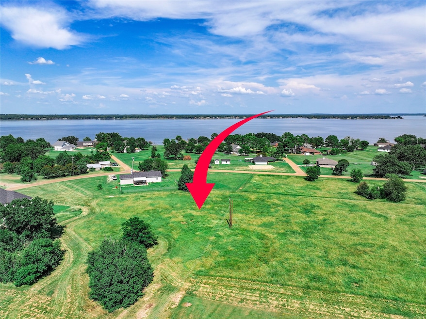 Bird's eye view of a nearby body of water