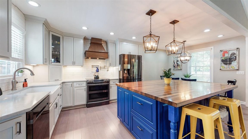 Stunning kitchen with an awesome island.