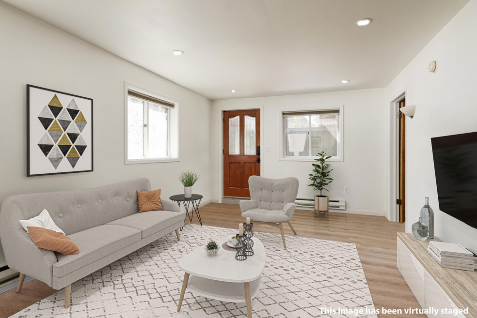 Staged - living room from kitchen