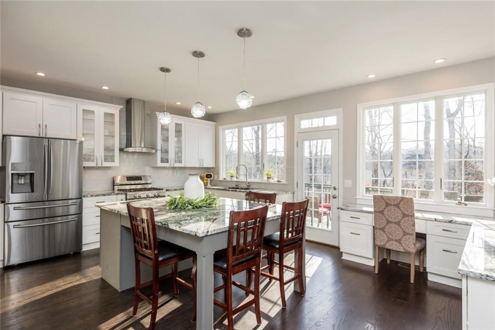 Newly updated kitchen with tons of storage, a larg