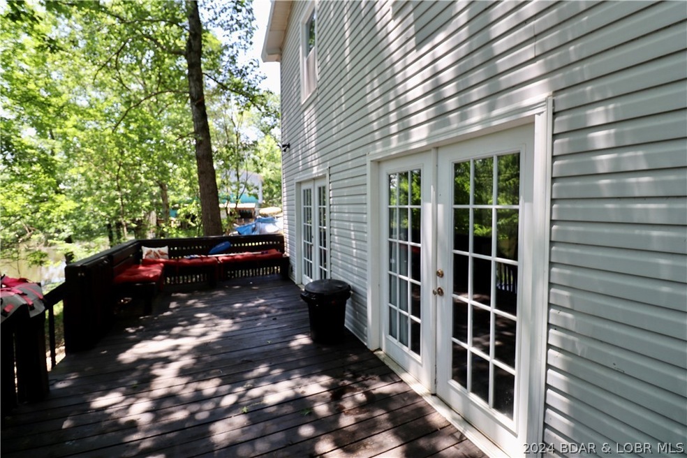 Large deck overlooking the lake