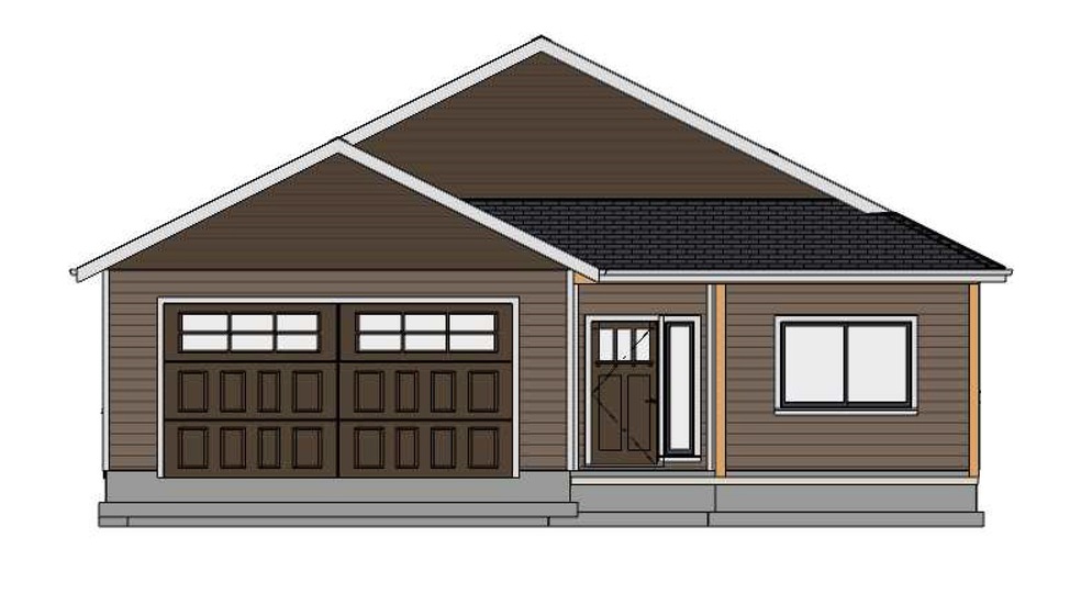 1827 sf garage left rendering front