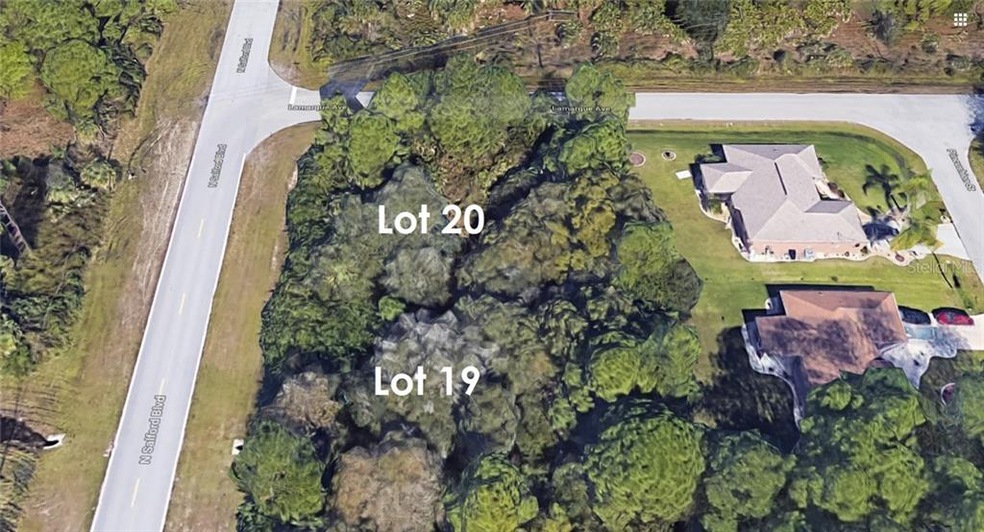 Satellite view of both lots