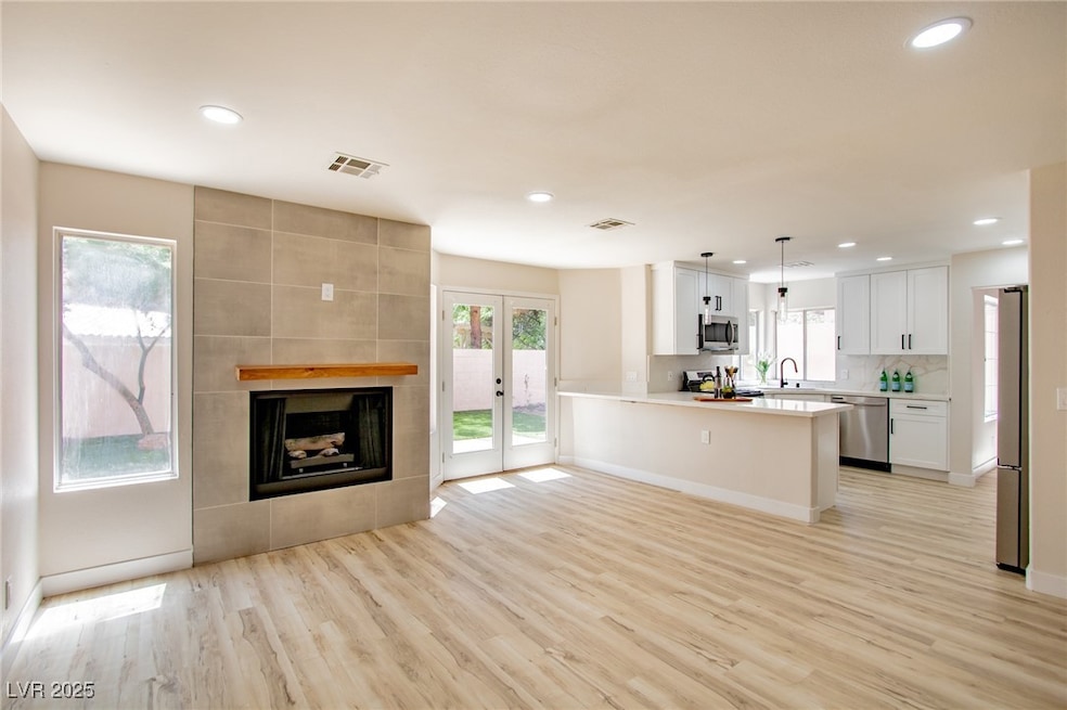 Kitchen featuring appliances with stainless steel
