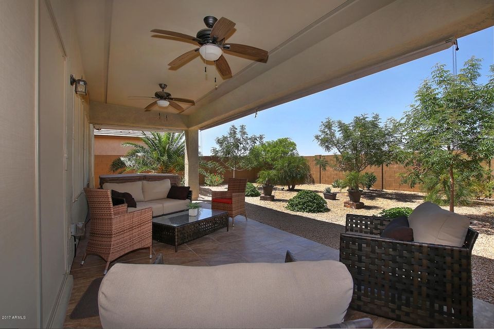 Large covered patio