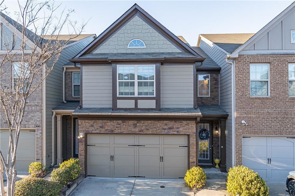 View of front of house featuring a garage