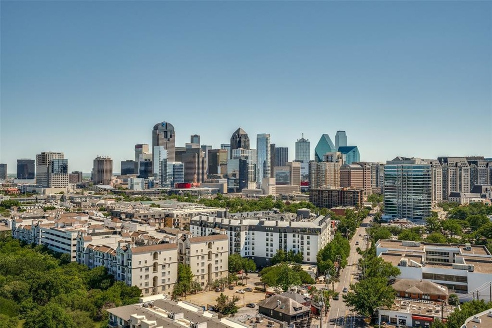 Incredible unobstructed views of downtown Dallas! 