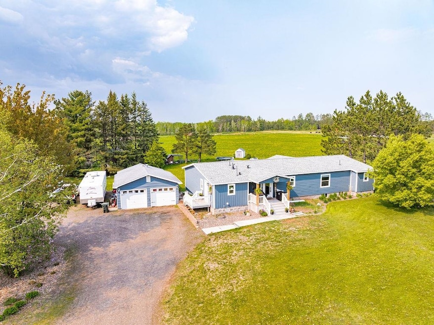 View from above of property