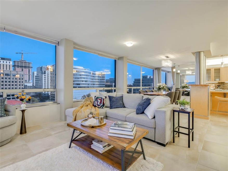 Tastefully updated condo with porcelain tile floor