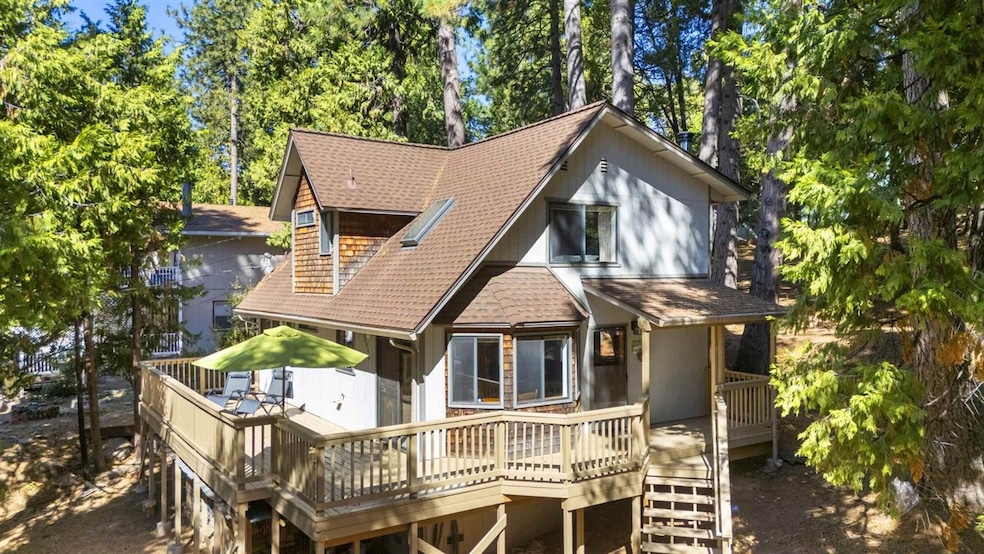 Exterior space featuring a wooden deck