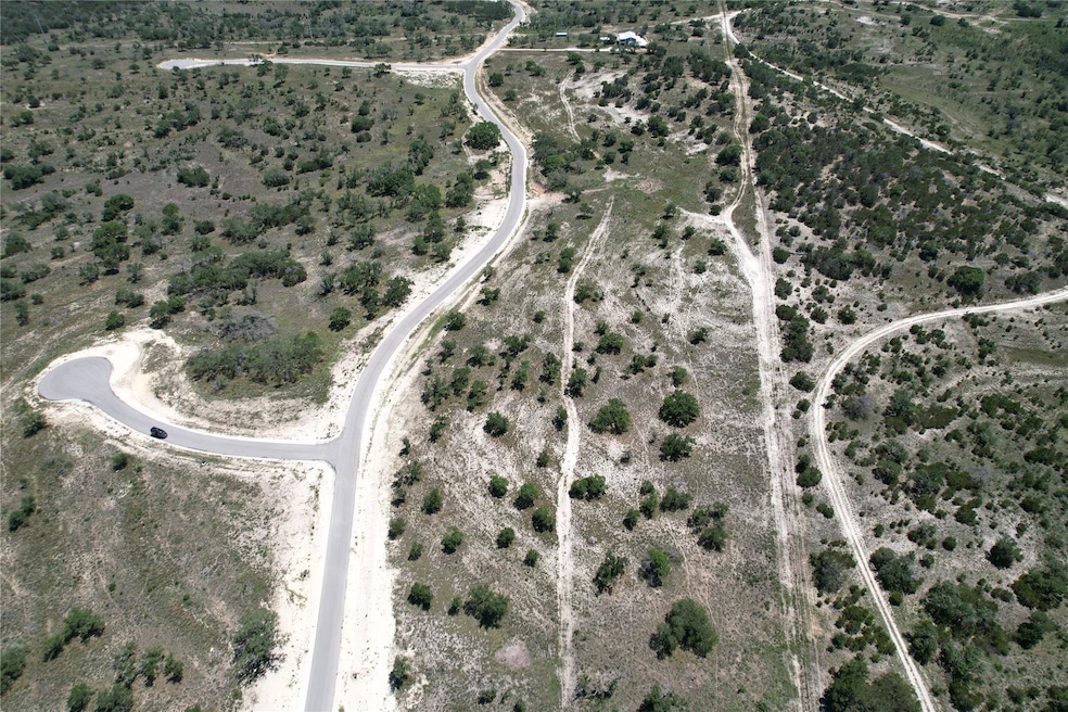 Aerial overview of property's location with rural