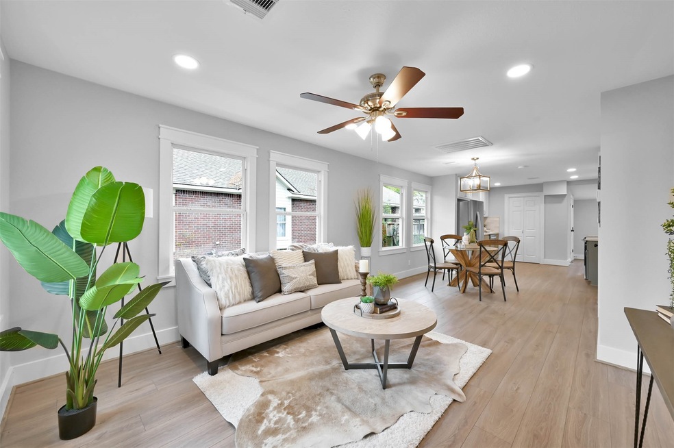 Living & dining areas