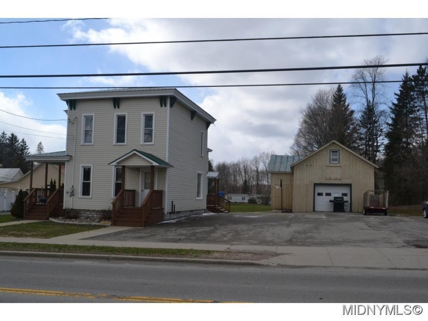 Front with garage