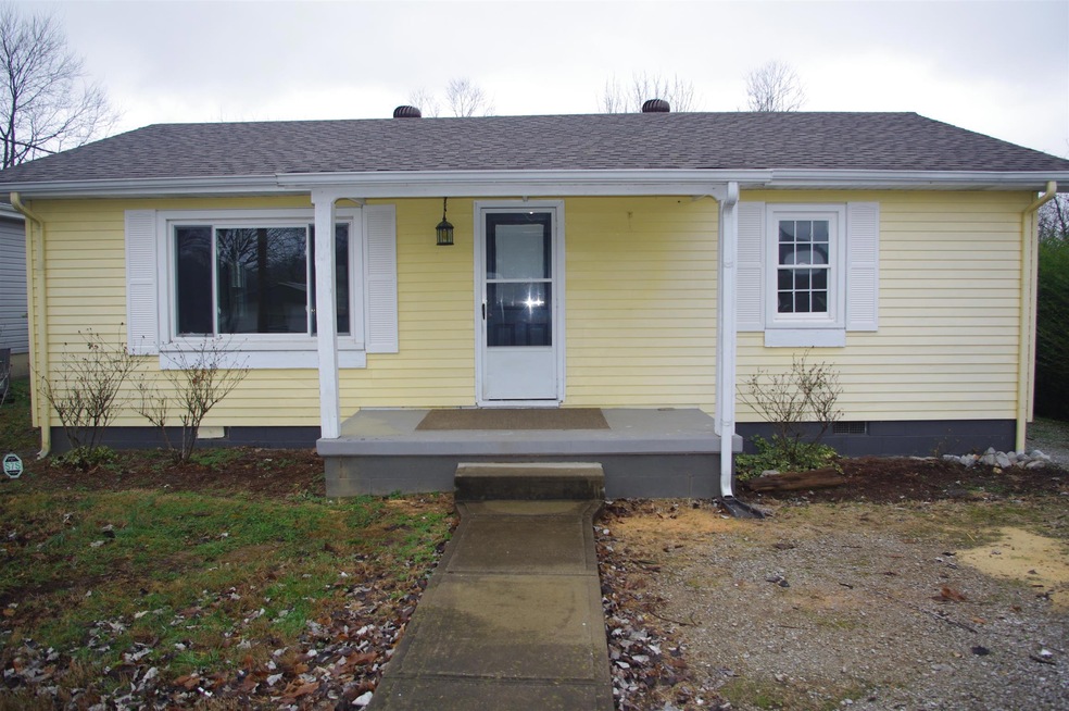 Front view of the home