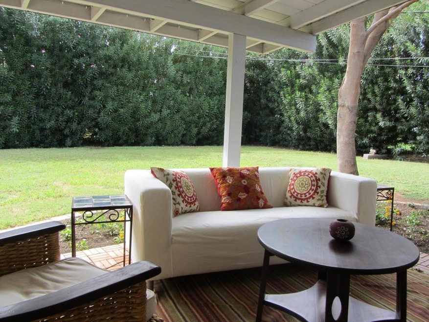 Patio and yard