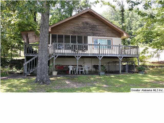 The front of the home as it appears from the water