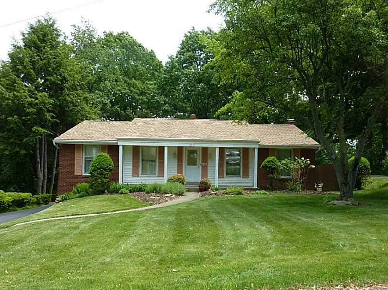 Exterior Front. Level entry brick ranch home is so