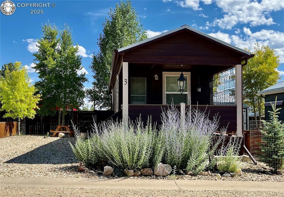View of front of house featuring covered porch