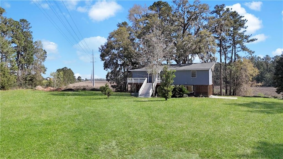 View of yard with stairway