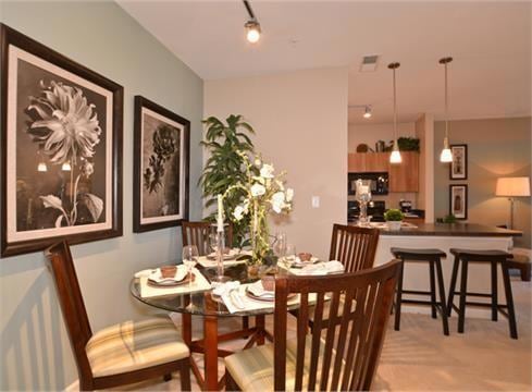 View of dining space